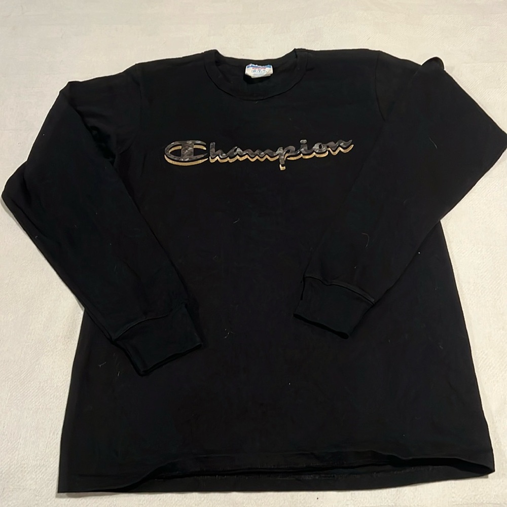 Black, long sleeve champion T-shirt